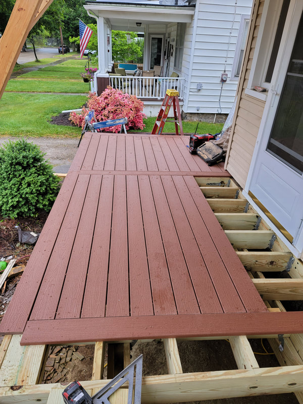 We picture frame all our composite decking as well as implementing breaker boards for a clean uniform look.
